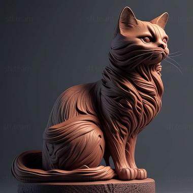 3D model Liof cat breeds cat (STL)